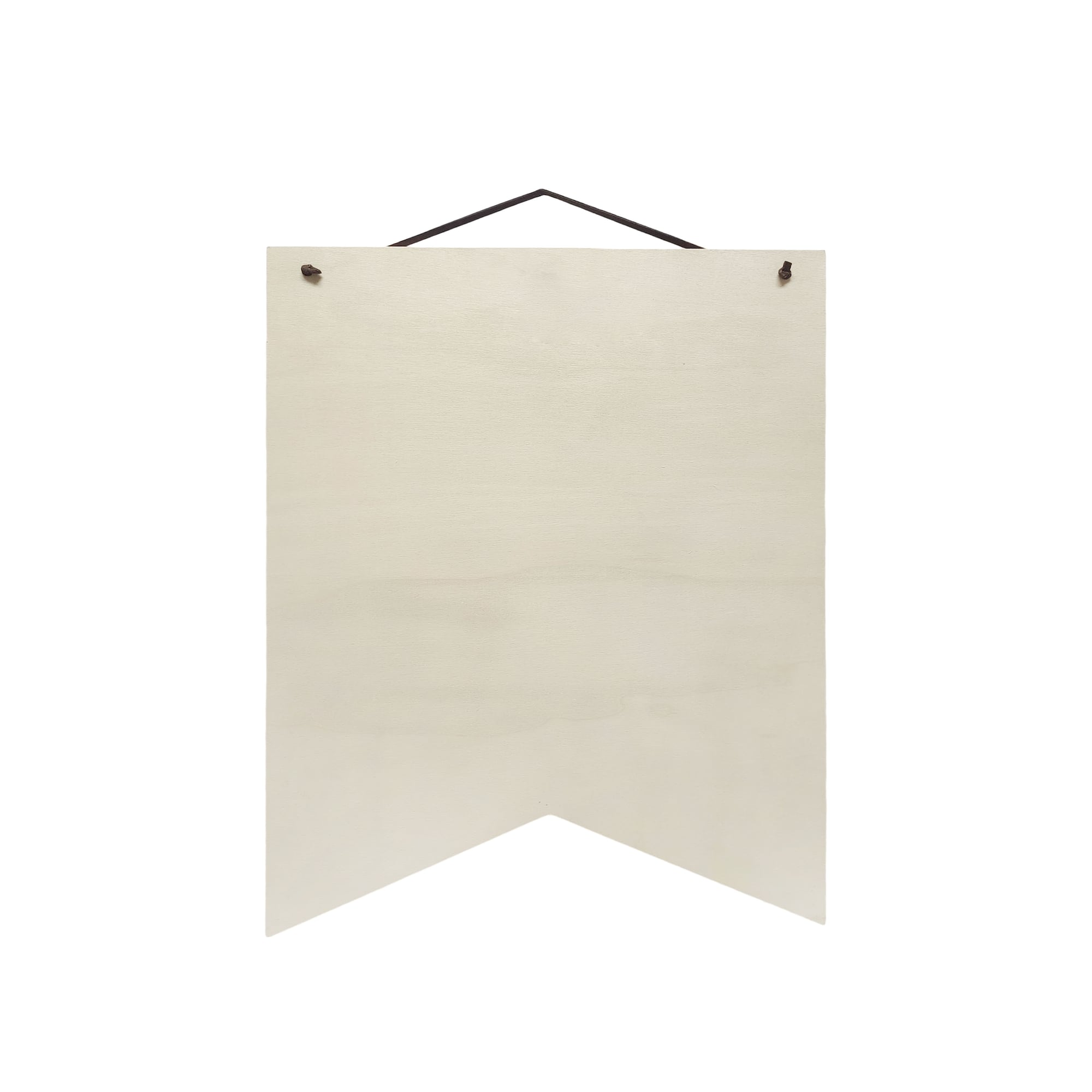 14.75" Unfinished Wood Ribbon Plaque by Make Market®